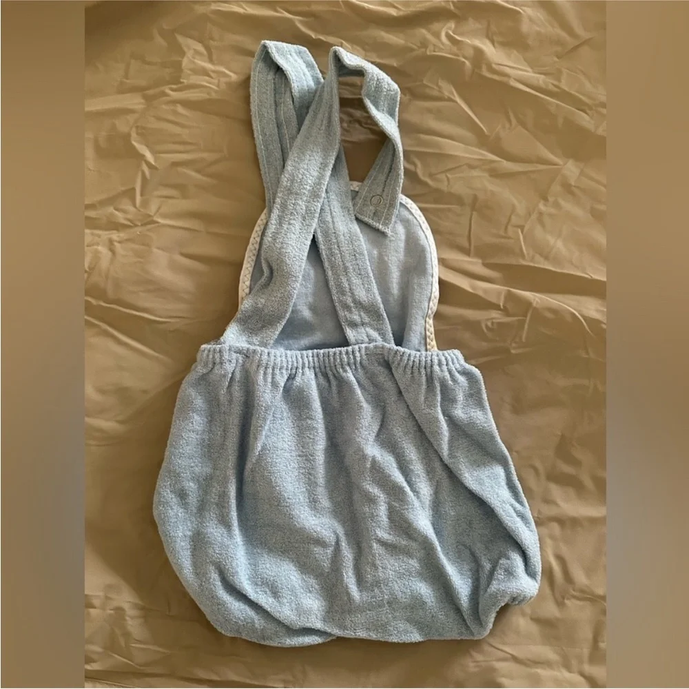 New Vintage Terry Cloth Overalls for kids - Light Blue